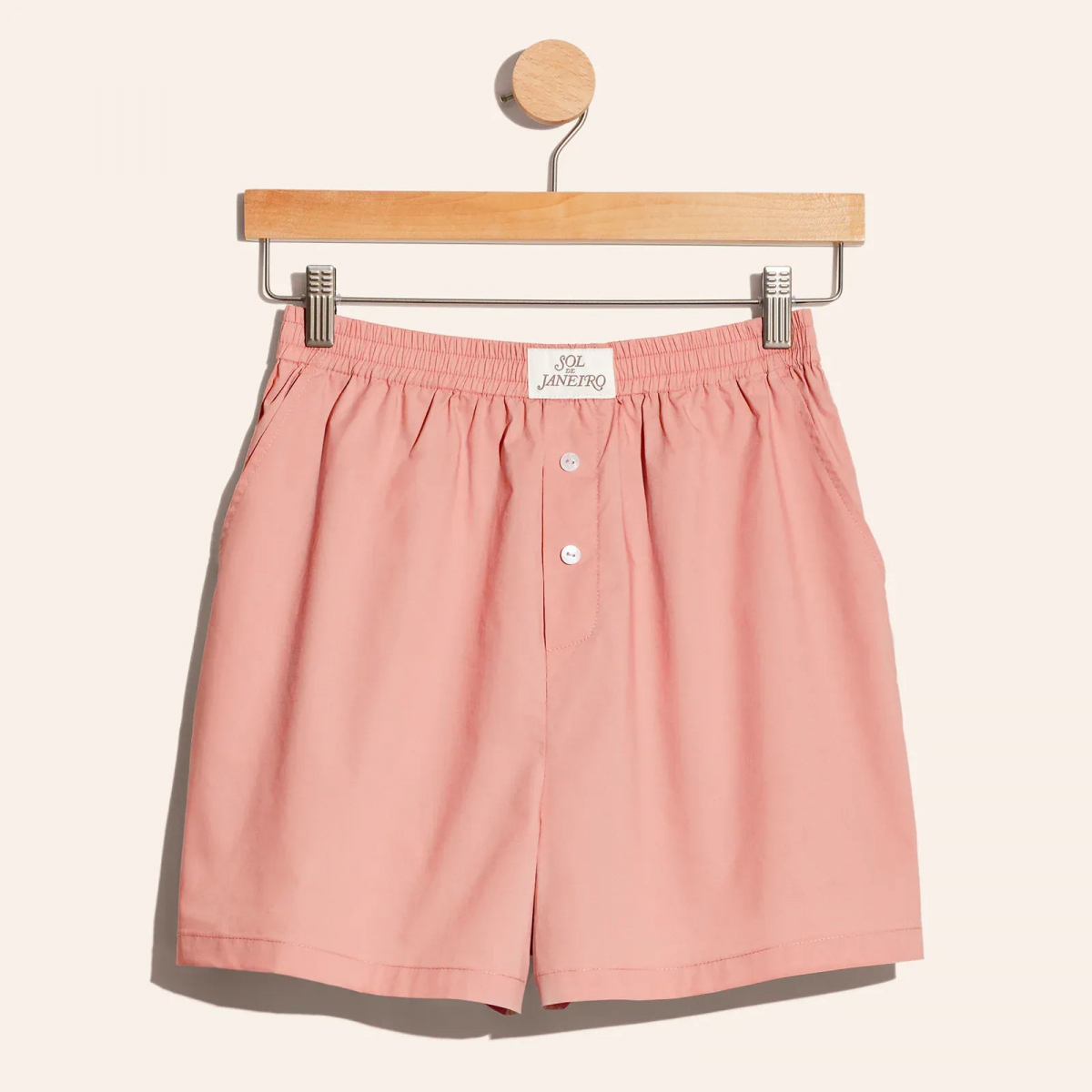 Rosa Poplin Boxer Shorts Sol De Janeiro