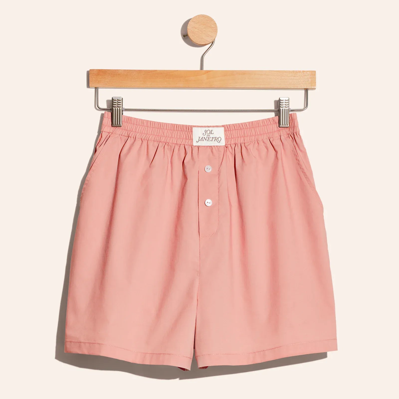 Rosa Poplin Boxer Shorts Sol De Janeiro